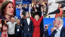 Šampanjci, plesnjaci, euforije i smrknuta lica: Ovo su fotke po kojima ćemo pamtiti izbornu noć