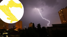 Za cijelu Hrvatsku izdan meteoalarm, dolazi grmljavinsko nevrijeme