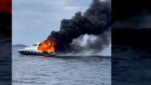 U potpunosti izgorio brod kod Nacionalnog parka Kornati, nije pomogao ni kanader