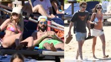 Vruće igrice u plićaku: Heidi Klum i njezina kći Leni s partnerima uživaju kao da su sami na plaži