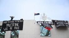 Propalestinski prosvjednici s krova australskog parlamenta poslali poruke