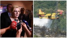 Grabar-Kitarović: Požare zaustaviti konceptom domovinske sigurnosti
