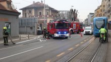 Gori kuća pored Zagrebačke pivovare: Zbog požara bio blokiran tramvajski promet