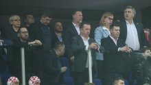 I ona je bivša rukometašica: Slovenska predsjednica u loži Arene, oko nje Tomašević, Plenković...