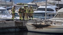 Požar u splitskoj lučici Spinut, nitko nije u opasnosti