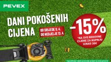 15% popusta na sve redovne cijene u PEVEX-u