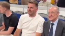 Perez i Luka Dončić na košarkaškoj utakmici komentirali Modrića: 'Predsjedniče, nećete vjerovati...'