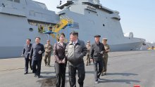 Kim Jong Un na porinuću obnovljenog razarača: 'Gradimo još dva od 5000 tona'