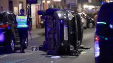 Krš i lom u centru Zagreba: Zabio se u pet automobila i sletio na bok