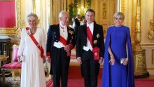 Večer mode i diplomacije: Brigitte Macron i kraljica Camilla zablistale u Windsoru