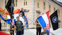FOTO Branitelji u Šibeniku prosvjedovali zbog festivala 'Fališ': Ne možete nam isprati mozak