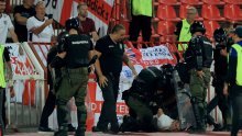Pogledajte kaos na stadionu nakon debakla Srbije: Djeca tražila zaklon od nasilja na tribinama