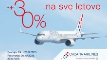 Uhvatite 30 % popusta na sve letove Croatia Airlinesa!