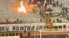 Pogledajte vatru na sjeveru Poljuda! Bijesna Torcida zapalila vlastitu tribinu