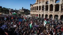 Veliki prosvjed za Palestinu u Rimu, Meloni ljuta: Ne žele pomoć Gazi, već produženi vikend