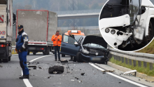 Vozač automobila zaspao za volanom, udario u bus koji je vozio njegov rođak!