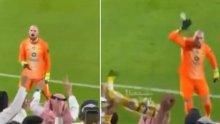 Srpski golman ružno provocirao Ronaldove navijače pa dobio čašu u glavu