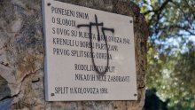 FOTO Uoči prosvjeda Torcide išaran spomenik splitskim partizanima