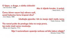 Misli istaknutih umjetnika nestat će pod crnilom udaraca bičem