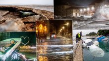 Stručnjaci: Ne pamtimo toliko jak plimni val. Riva se odlomila, more ušlo ljudima u kuće