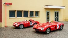 Dvije trkaće Ferrari barchette iz 1954. zajedno nakon 70 godina: 250 Monza i 750 Monza jedna uz drugu