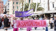 FOTO U Splitu obilježen Dan žena: 'Priziv savjesti u vojsku, a ne u bolnicu'