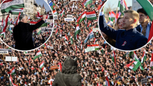 FOTO Politički dvoboj na ulicama Budimpešte: Orban i Magyar održali skupove u isto vrijeme