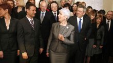 Kosor gives reception for participants in Croatia's EU membership negotiations