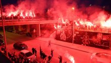 Bakljada Torcide i HOS-a na splitskom Lovrincu