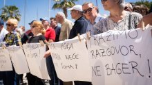 Splićani na Marjanu prosvjedovali protiv GUP-a: Traže zaštitu svojih vlasničkih prava
