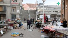 Nevrijeme napravilo kaos na zagrebačkoj Splavnici, vjetar razbacao štandove