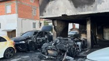 VIDEO Buktinja progutala luksuzni Lamborghini: Požar uz zgradu oštetio još tri automobila