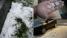 VIDEO Nevrijeme pokosilo Sloveniju: U Škofjoj Loki padala tuča veličine oraha, stižu strašne snimke