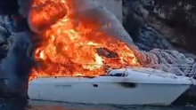 Dvije teške nesreće na Jadranu: Kod Zatona se zapalila jahta, pa potonula