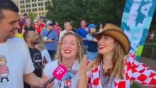 Navijačice pred utakmicu nasmijale reportera: 'Ne žicamo karte za Hrvatsku, nego za Iđen Doli Fest'