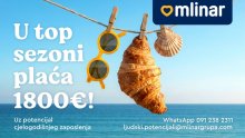 Zaposli se u Mlinarovoj prodavaonici, zarađuj 1.800 € mjesečno u sezoni!