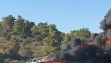 VIDEO Na Hvaru potpuno izgorio katamaran, potonuo na morsko dno