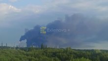 VIDEO Gori jedno od najvećih postrojenja Gazproma: Odjeknule eksplozije nakon napada dronovima