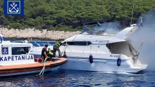 VIDEO Detalji drame kod Hvara: Pogledajte kako je spašena obitelj s broda koji je zahvatio požar