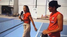 Hit prizor na malim ekranima: Doris Pinčić Guberović se javila uživo pa u suknji i štiklama zaigrala pickleball