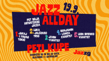 'Jazz all day' u Petom kupeu 19. rujna!