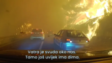 Mađarska obitelj snimila bijeg iz pakla kod Omiša: 'Ovdje je toliko vruće da više ne možemo izdržati'