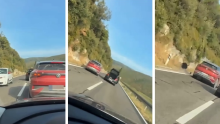 VIDEO Šokantni prizor na hrvatskoj cesti! Izašao iz auta, otvorio prtljažnik, a onda je krenula ludnica