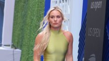 Zelena rapsodija na US Openu: Lindsey Vonn u pripijenoj haljini s naborima pokazala figuru za čistu desetku