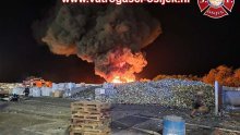 FOTO Ovako je izgledala noćašnja buktinja u Dravi International