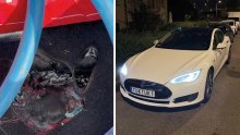 Stavio predmet od nekoliko eura u Teslu i krenuo po paket: Kad se vratio, automobil je bio u plamenu