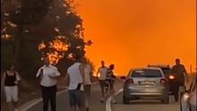 VIDEO Dramatična noć kod Bileće: Putnici bježali pred vatrenom stihijom, stigla strašna snimka