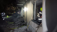 Eksplozija plina raznijela zid kuće i izazvala požar: Vatrogasci plamen vidjeli izdaleka