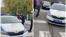 Drama pred sjedištem SNS-a: Policija ga privela, a on izašao iz auta kroz druga vrata
