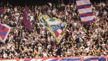 Torcida na utakmicu Hajduka ušla tek u 15. minuti, a onda podigla zanimljivu poruku
